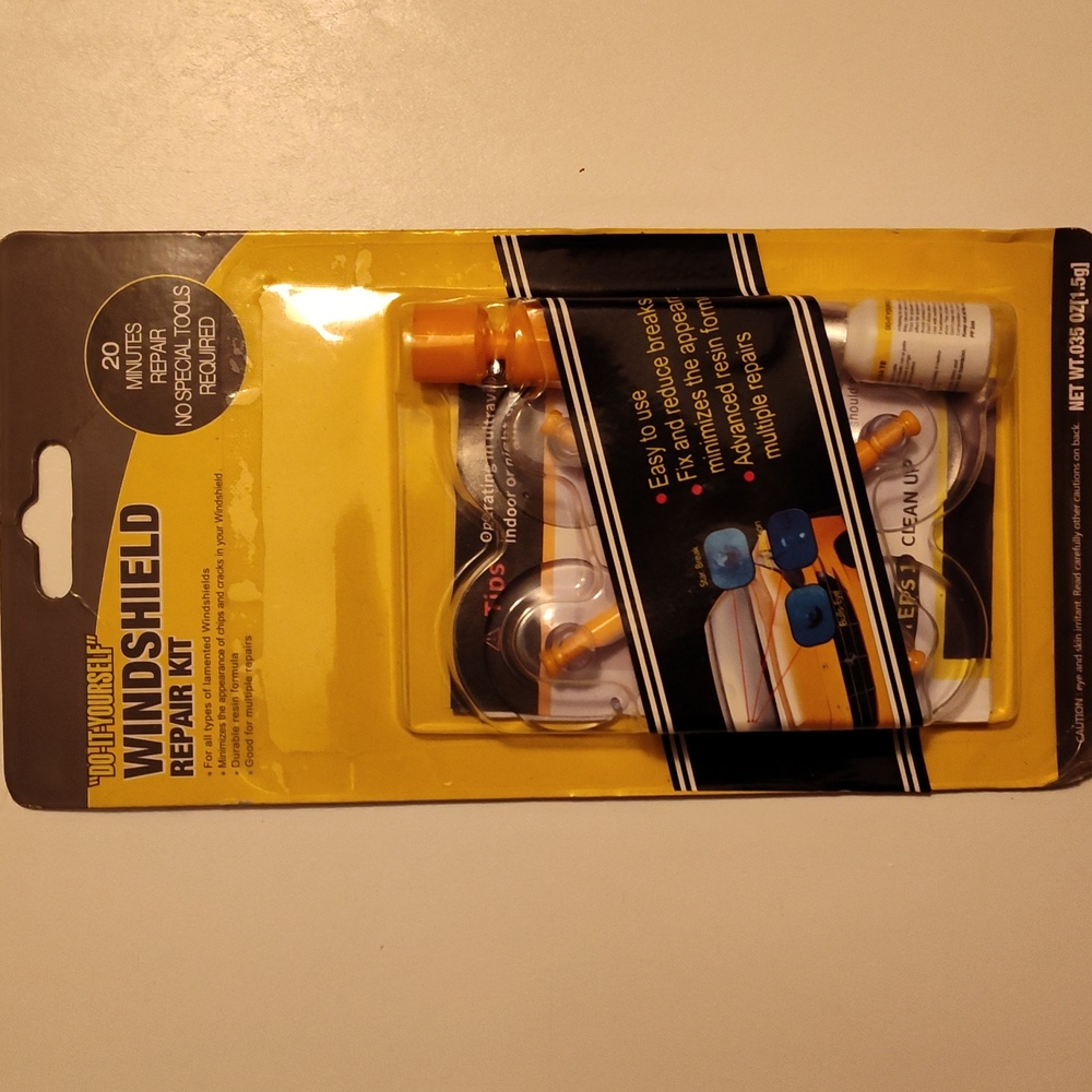 Windshield repair kit